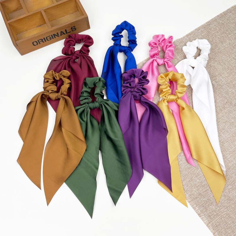 Satin Plain Ribbon Hair Bands Wholesalers