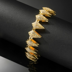 Men's Full Diamond Geometric Bracelet Wholesalers