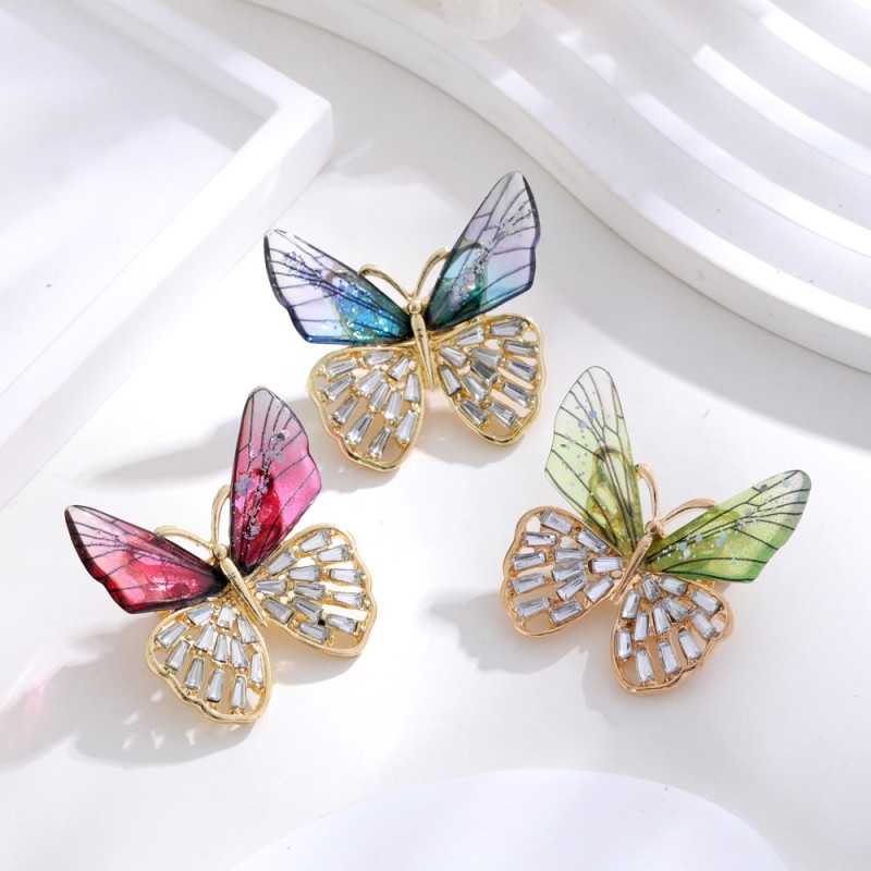 Diamond Butterfly Brooch Wholesalers