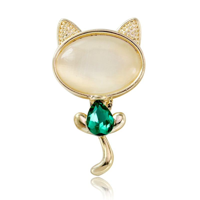 Diamond-encrusted Cat Brooch Wholesalers