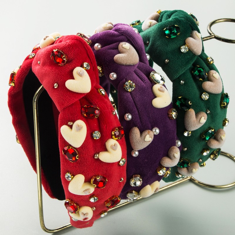 Heart-shaped Flannel Headband Wholesalers