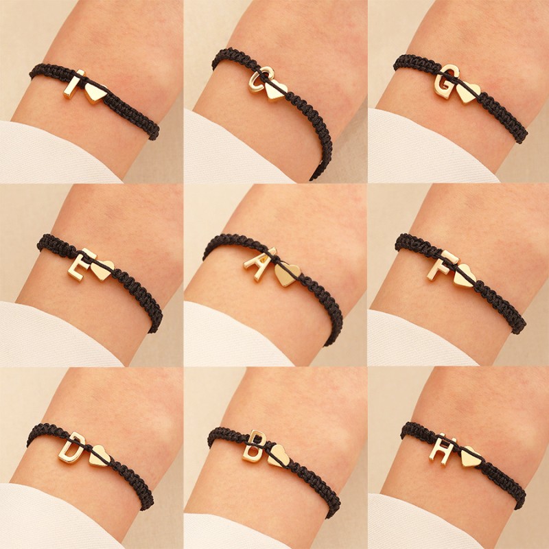 26 Letras Inglesas Pulsera Mayorista