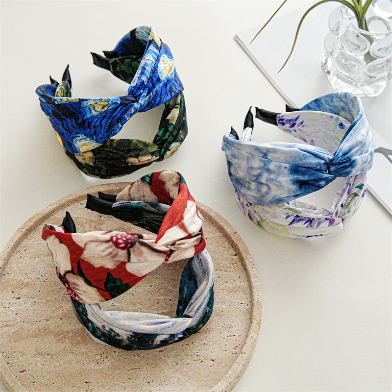 Printed Wide-brimmed Headband Wholesalers