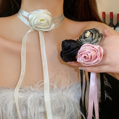 Mayorista De Collar De Cinta De Flores De Tela