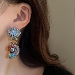 Silver Needle Diamond Conch Earrings Wholesaler