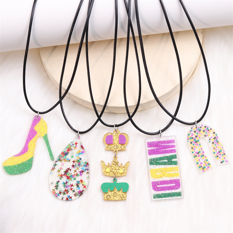 Festival Crown High Heels Pendant Necklace Wholesalers