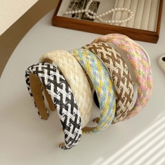 Plaid Braided Headband Wholesalers