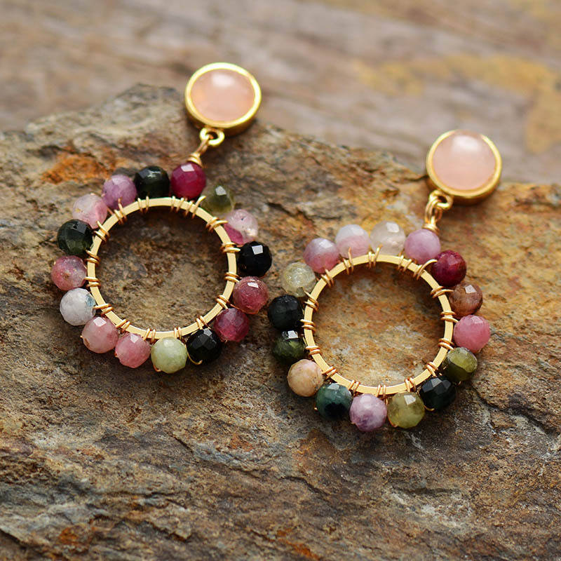 Tourmaline Hoop Earrings Wholesalers