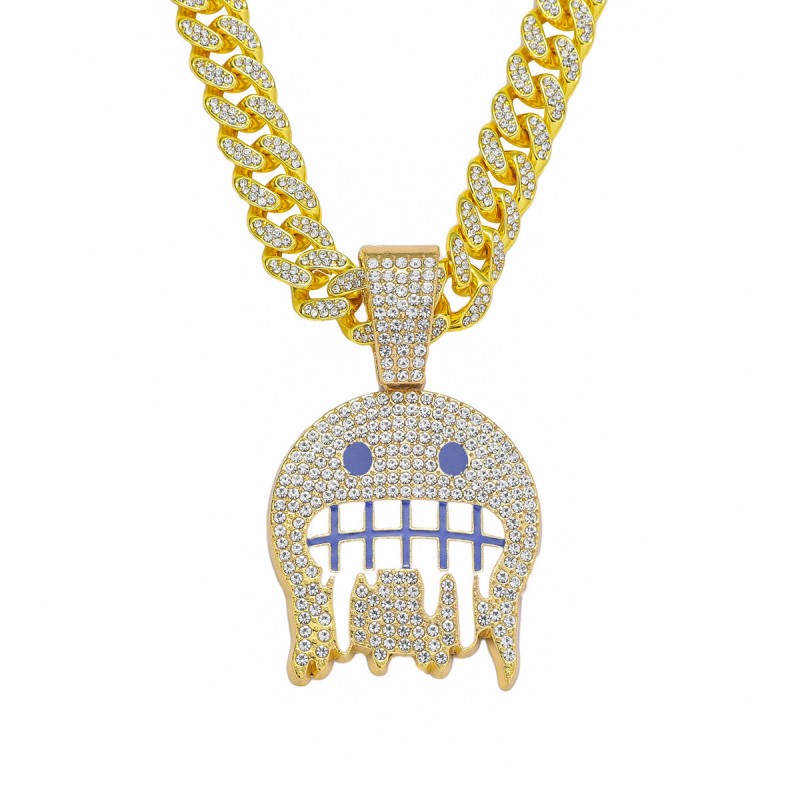 Mayorista De Collar De Hombre De Hip Hop De Diamantes Completos