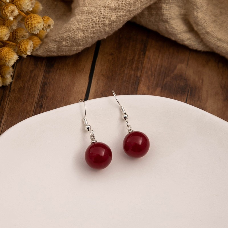 Round Pearl Earrings Wholesalers