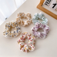 Mayorista De Anillos Para El Cabello De Tela Floral