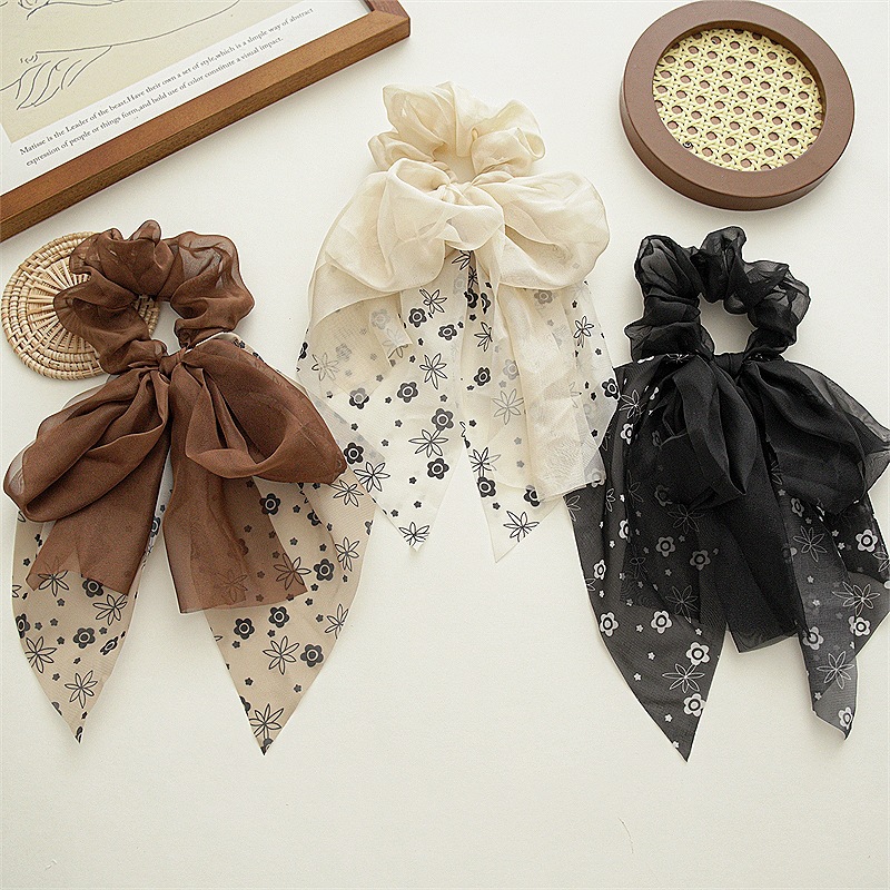 Chiffon Mesh Bow Ribbon Hair Band Wholesaler