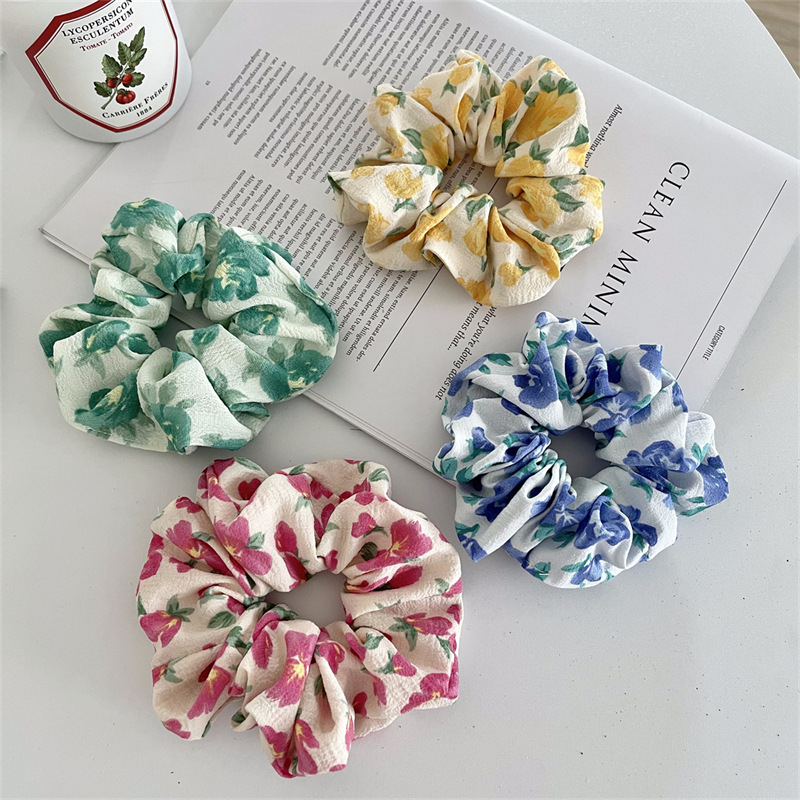 Fabric Floral Hair Ring Wholesalers