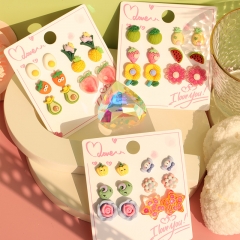 Mayorista De Juego De Pendientes De Flores Y Frutas