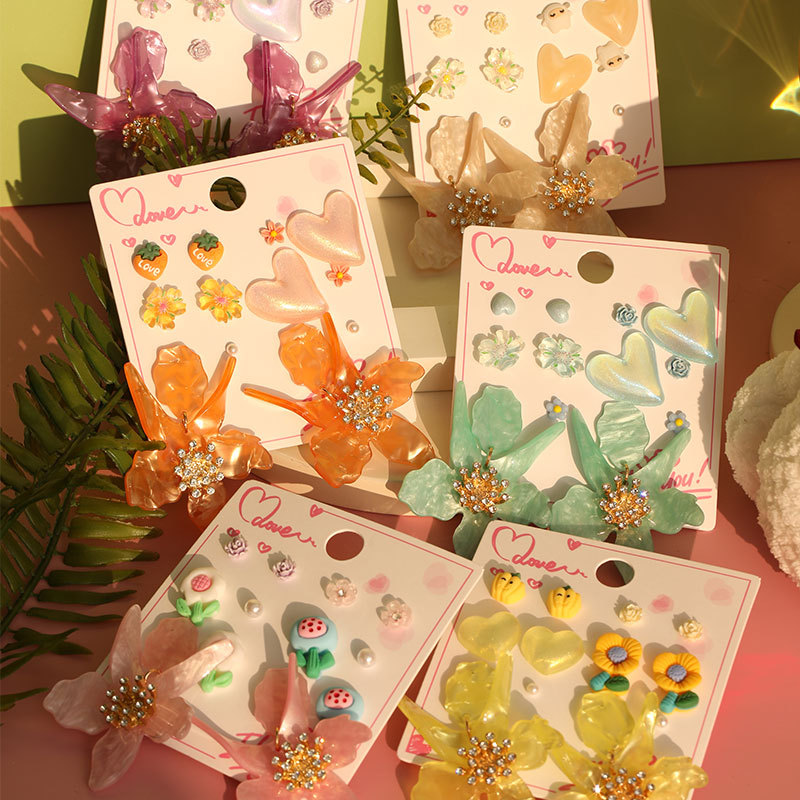 Flower Earring Set Wholesalers