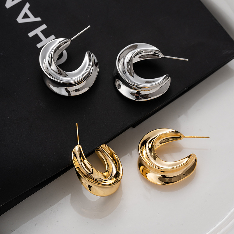 Copper C- Shaped Earrings Wholesalers