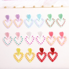 Hollow Clover Heart Earrings Wholesaler