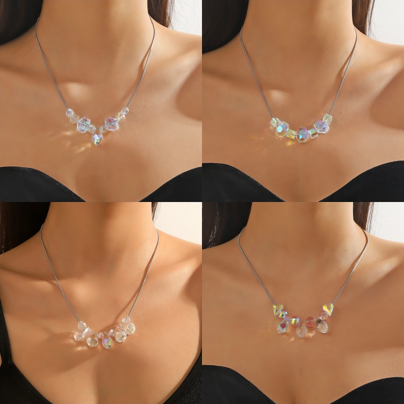 Crystal Beaded Layered Necklace Wholesalers