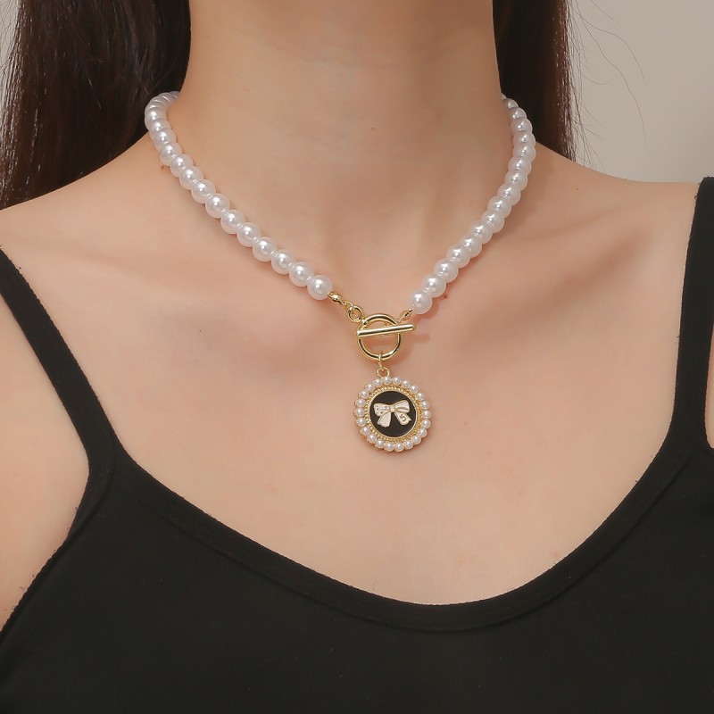 Pearl Bow Necklace Wholesalers