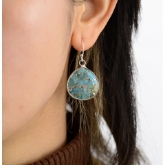 Natural Stone Water Drop Pendant Earrings Wholesalers