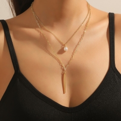 Multi-layer Pearl Pendant Necklace Wholesaler