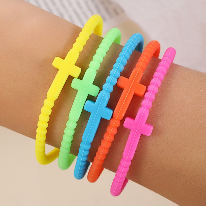 Pulsera De Silicona Cruz Mayorista