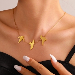 Stainless Steel Bird Pendant Necklace Earrings Wholesalers