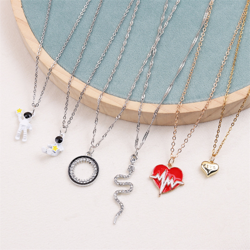 Astronaut ECG Love Pendant Necklace Wholesalers