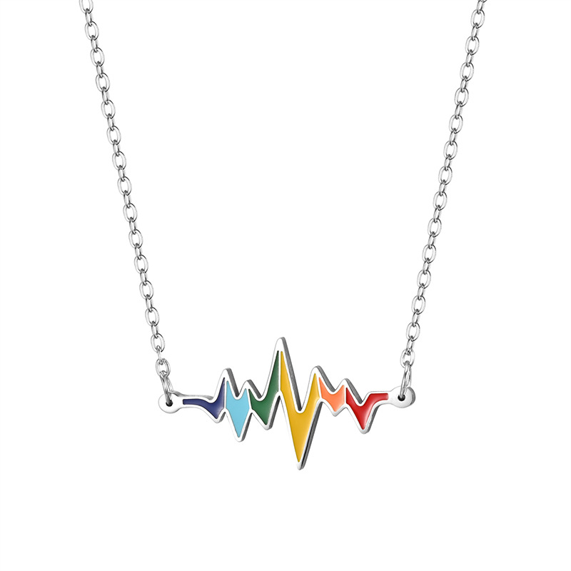 Acero Inoxidable ECG Collar De Arco Iris Mayorista