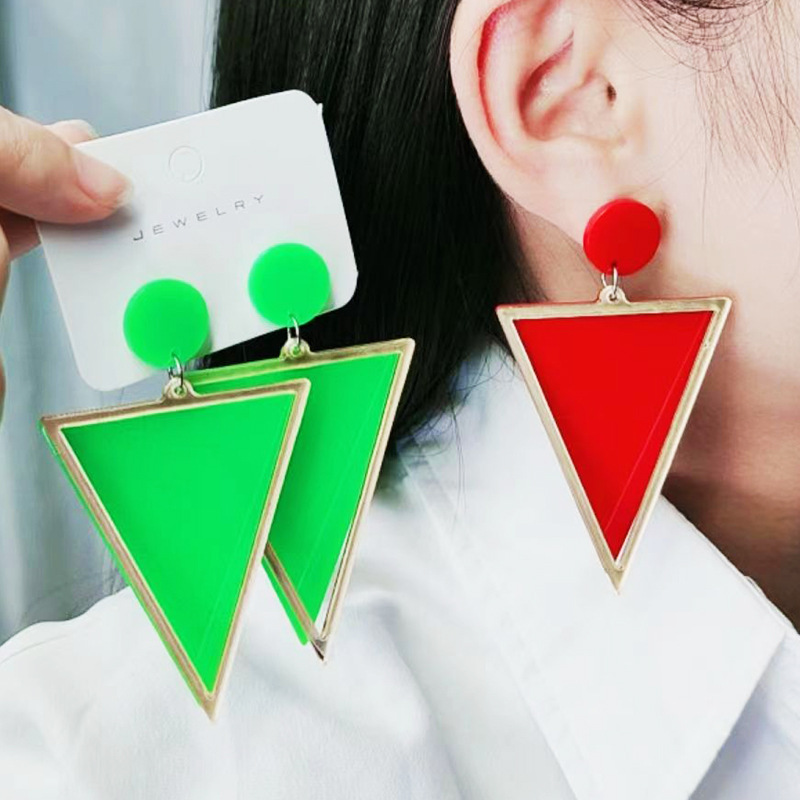 Mirror Triangle Earrings Wholesalers