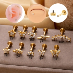 Stainless Steel Threaded Rod Lip Nail Ear Bone Nail Wholesalers