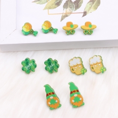 Oktoberfest Clover Wine Glass Earrings Wholesaler