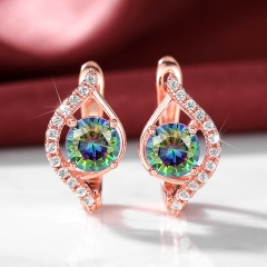 Mayorista De Orejas Redondas De Diamantes Completos