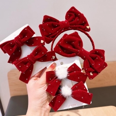 Children Fabric Bow Hairpin Hairband Wholesalers