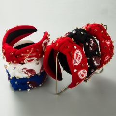 Diadema De Rugby De Perlas De Diamantes Al Por Mayor