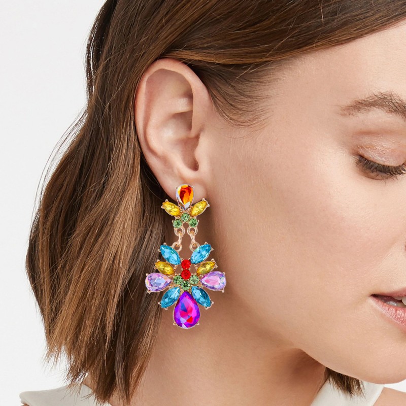 Multi-layer Flower Shape Stud Earrings Wholesalers