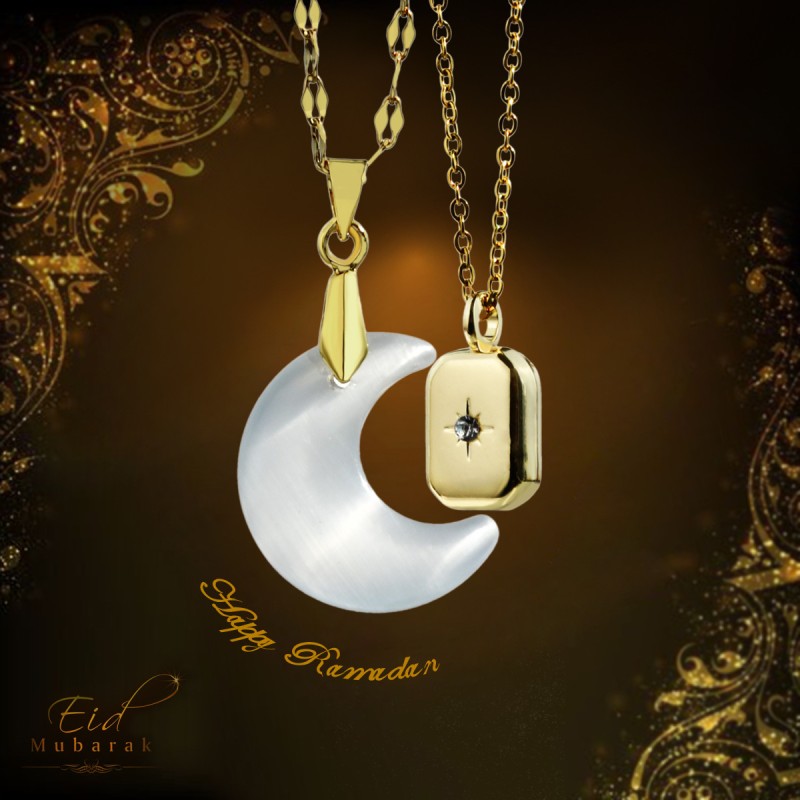 Mayorista De Collar Colgante De Luna Estrella De ópalo