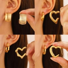 Geometric Love Earrings Wholesalers