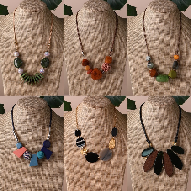 Leaf Bead Adjustable Necklace Wholesalers