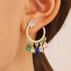 Zircon Stars Tassel Earrings Wholesalers