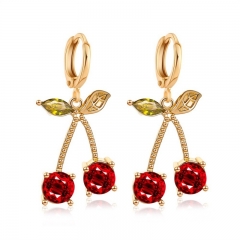 Diamond-encrusted Cherry Earrings Wholesalers