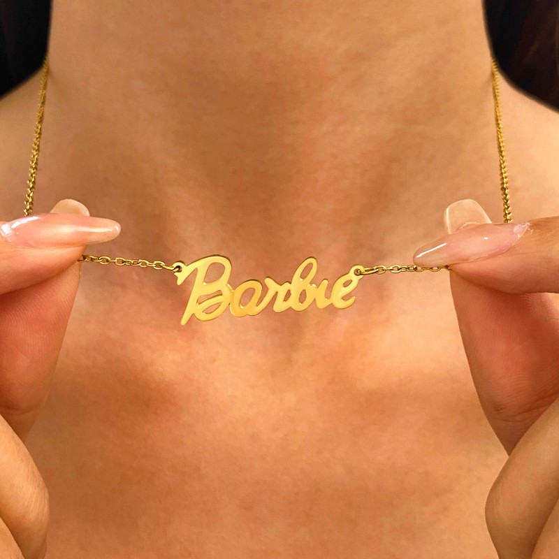 Barbie Letras Inglesas Collar Mayorista