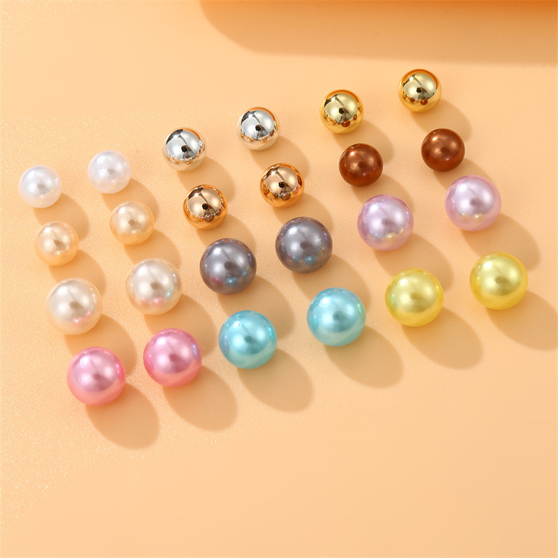 Color Pearl Earring Set Wholesalers