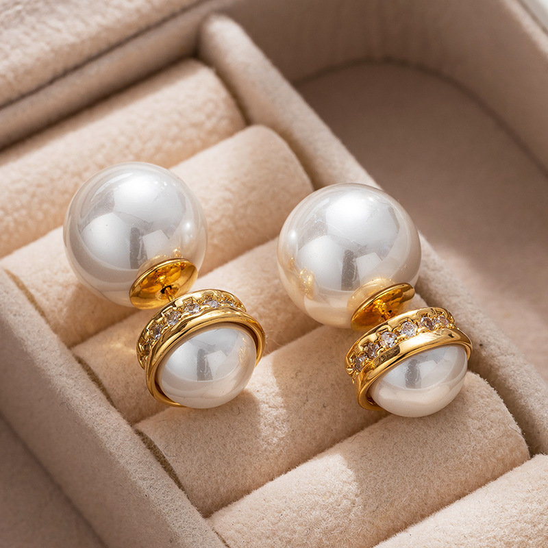 Diamond Pearl Earrings Wholesaler
