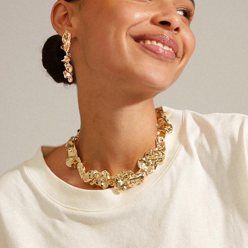 Lava Liquid Fold Necklace Earrings Bracelet Wholesalers