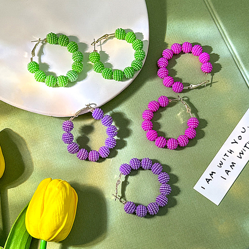 Beaded Circle Earrings Wholesalers