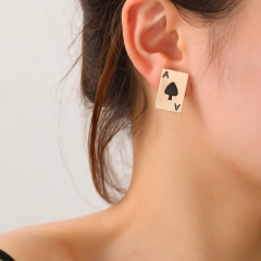 Mayorista De Pendientes De Póquer De Corazón De Melocotón