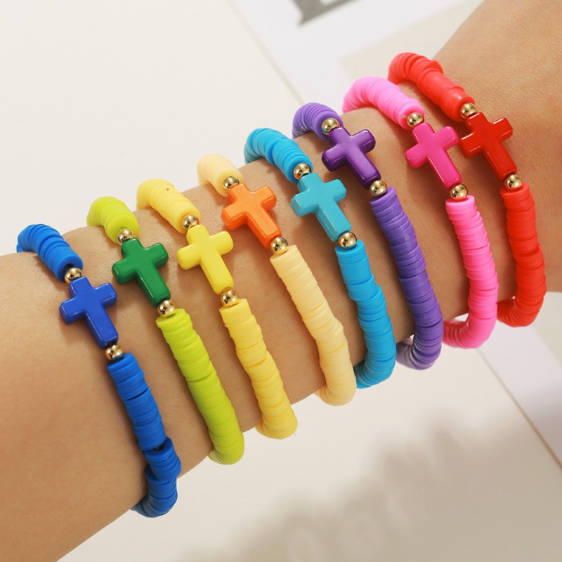 Stretch Cross Bracelet 8 Pieces Suit Wholesaler