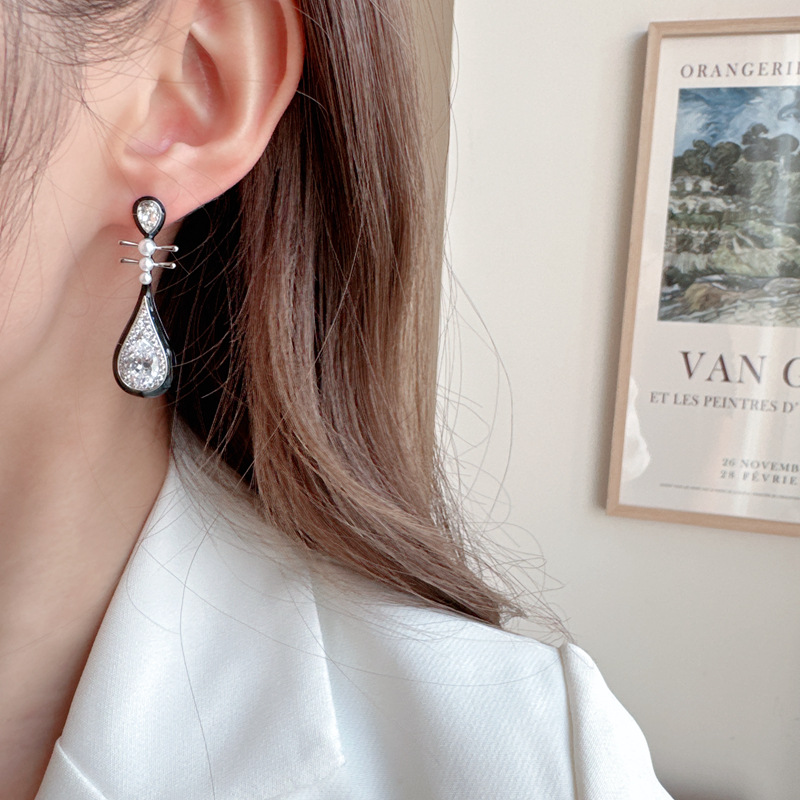 Mayorista De Pendientes De Pipa De Perlas De Diamantes