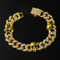 Esqueleto Diamante Pulsera Cubana Mayorista